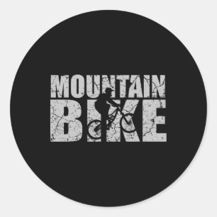 Mountain Bike Biking Mtb Classic Round Sticker