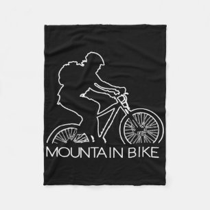 Mountain Bike Bmx Cool Bikers Gift Biking Top Tee_ Fleece Blanket