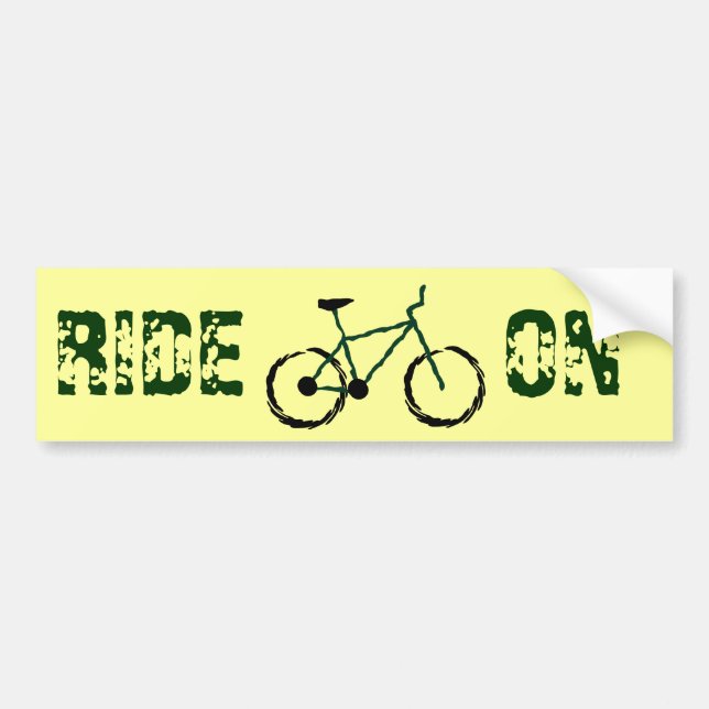 Mountain Bike Bumper Sticker (Front)