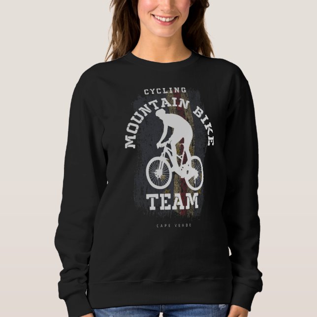 Mountain Bike Cape Verde Mtb Downhill Biker Biking Sweatshirt (Front)