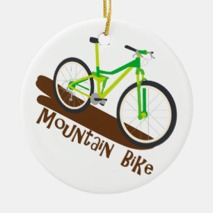 Mountain Bike Ceramic Tree Decoration