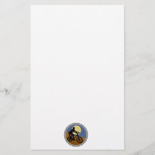 mountain bike chain sprocket design stationery