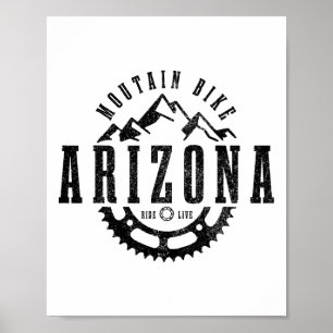 Mountain Bike Climb Hard, Descend Harder Poster