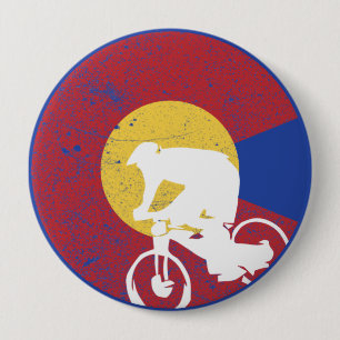 Mountain Bike Colorado 10 Cm Round Badge