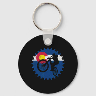 Mountain Bike Colorado Biking Mtb Key Ring