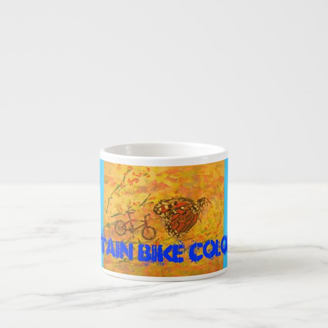 Mountain Bike Colorado Espresso Cup (Front)