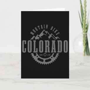 Mountain Bike Colorado Mtb Downhill Biking Vintage Card