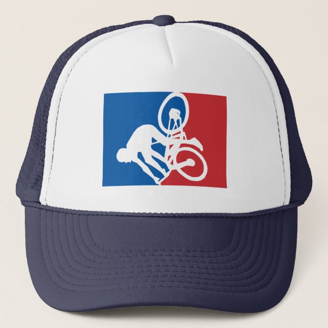 Mountain Bike Crash All Star Trucker Hat (Front)