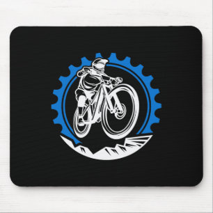 Mountain Bike Cycling Gift Design Mtb Mouse Pad