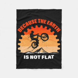 Mountain Bike Cycling Lover Design Bicycle Earth I Fleece Blanket