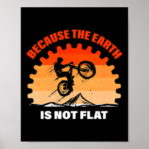 Mountain Bike Cycling Lover Design Bicycle Earth I Poster