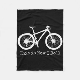 Mountain Bike Cycling Mtb Bicycle Cycling Funny Fleece Blanket