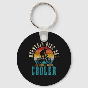 Mountain Bike Dad Funny Vintage Mtb Downhill Bike Key Ring
