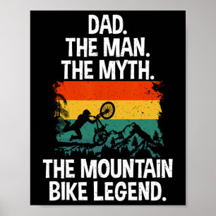 Mountain Bike Dad Mtb Dad Poster