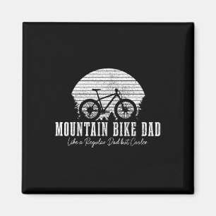 Mountain Bike Dad Vintage Mtb Downhill Biking Cycl Magnet