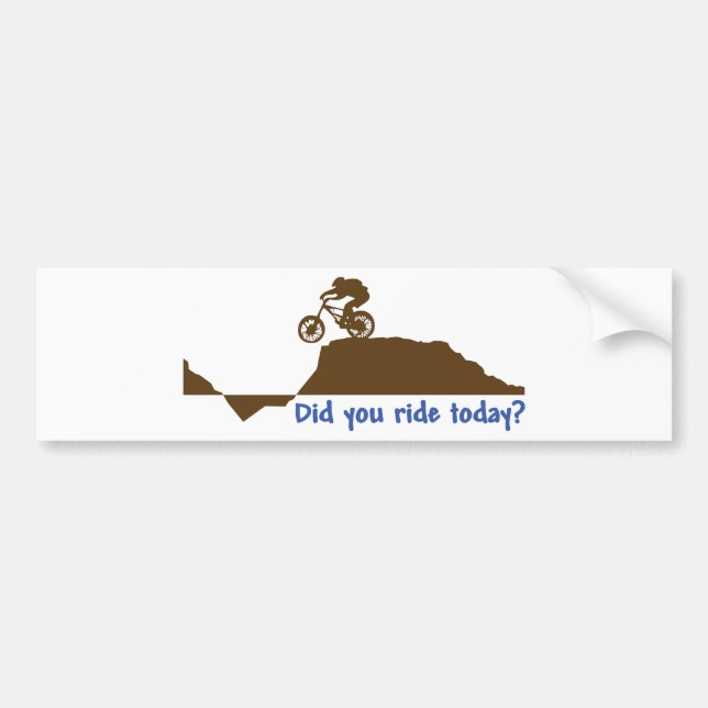 Mountain Bike - Day Ride Bumper Sticker (Front)