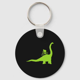 Mountain Bike Dinosaur Mtb Biker Cyclist  Key Ring
