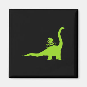 Mountain Bike Dinosaur Mtb Biker Cyclist Magnet