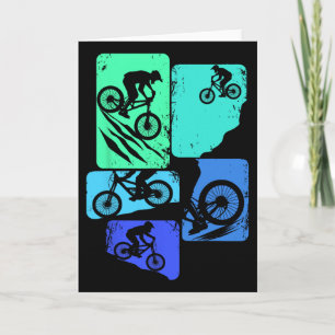 Mountain Bike Downhill Biker Mtb Boys Children Card