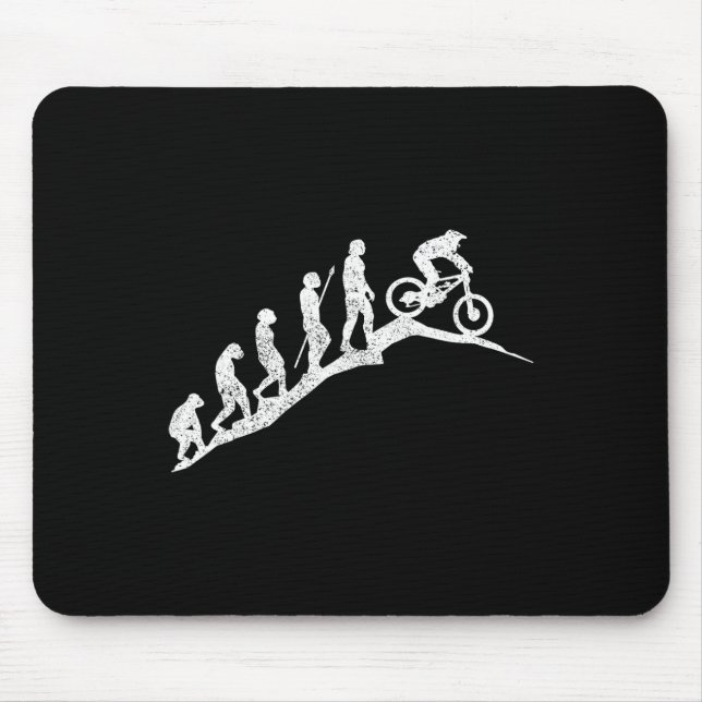 Mountain Bike Downhill Evolution Mtb Biking Funny  Mouse Pad (Front)