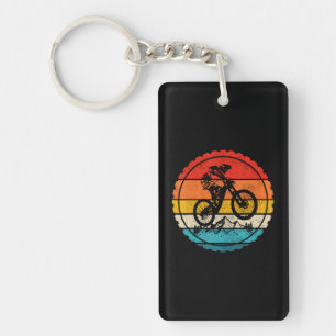 Mountain Bike Downhill MTB Mountain Biker Biking Key Ring