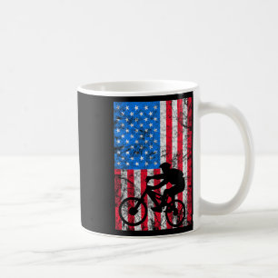 Mountain Bike Downhill - Us American Flag Mtb Wome Coffee Mug