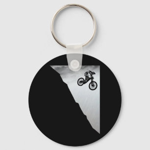 Mountain Bike Downhill Vintage Mtb Downhill Bicycl Key Ring