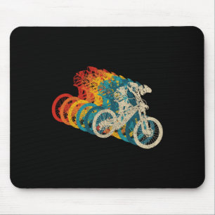 Mountain Bike Downhill Vintage Mtb Downhill Bicycl Mouse Pad
