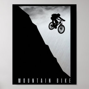 Mountain Bike Downhill Vintage Mtb Downhill Bicycl Poster