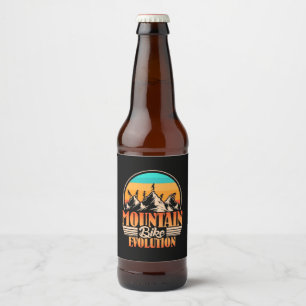 Mountain Bike Evolution Beer Bottle Label