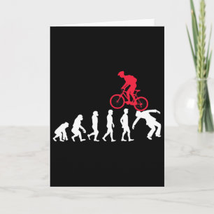 Mountain Bike Evolution Mtb Crash Biker Cyclist  Card