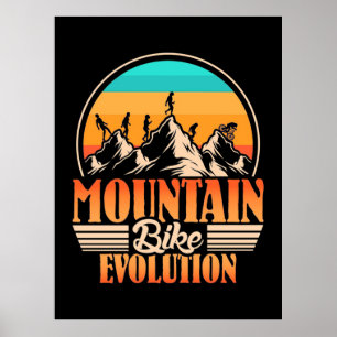 Mountain Bike Evolution Poster