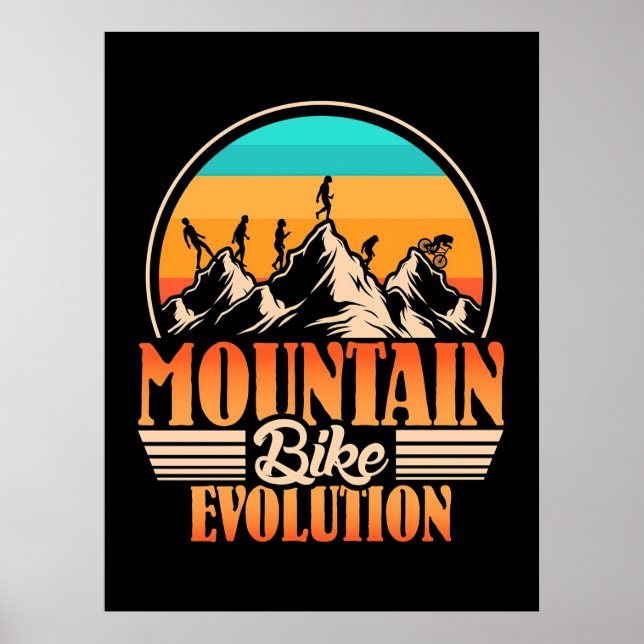 Mountain Bike Evolution Poster (Front)