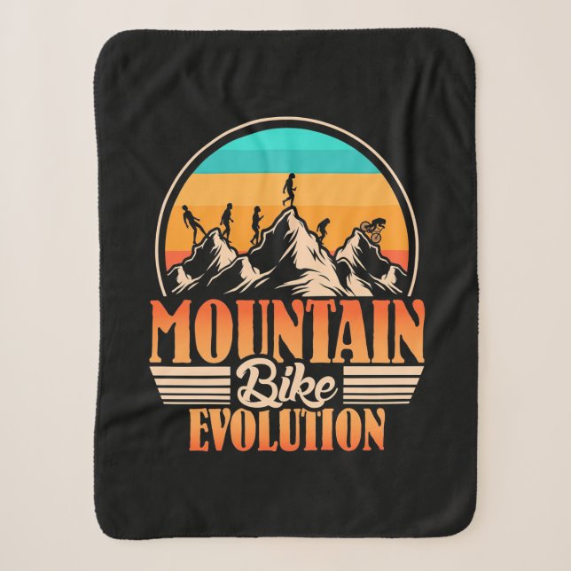 Mountain Bike Evolution Sherpa Blanket (Front)