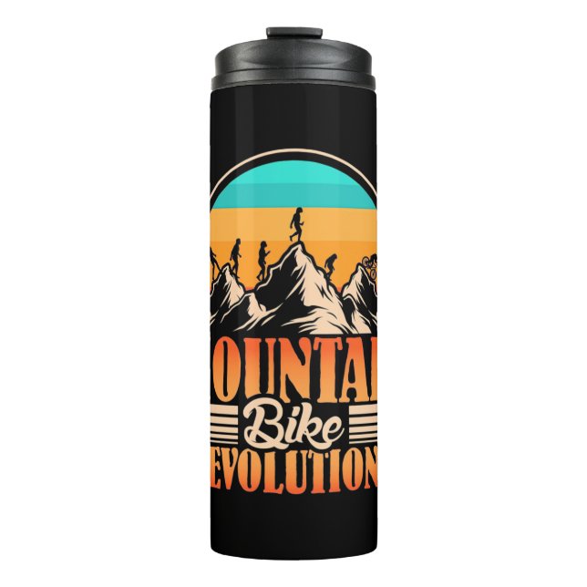 Mountain Bike Evolution Thermal Tumbler (Front)