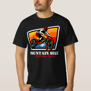 mountain bike extreme sport t shirt