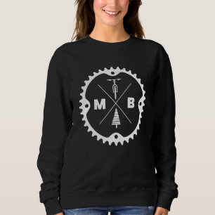 Mountain Bike Gear Bicycle Biker Cyclist Wheel Sweatshirt