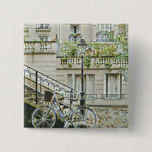 Mountain bike gifts 15 cm square badge