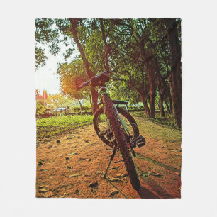 mountain bike gifts fleece blanket