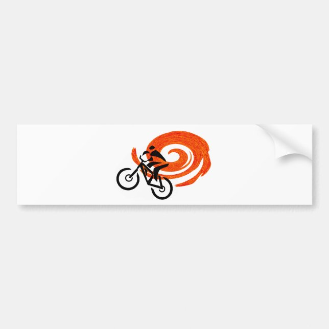 MOUNTAIN BIKE GRAND BUMPER STICKER (Front)