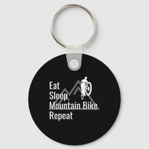 Mountain Bike Graphic Mountain Biking Enthusiast Key Ring