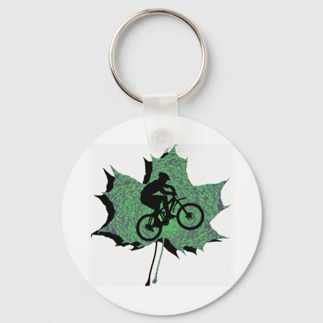 MOUNTAIN BIKE GREENER KEY RING (Front)