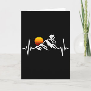 Mountain Bike Heartbeat Mtb Biking Cycling Bike Ri Card
