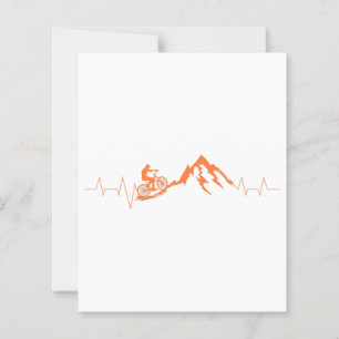 Mountain Bike Heartbeat Shirt  Cute Bike Heartbeat