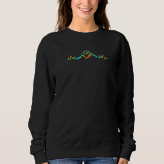 Mountain Bike Heartbeat   Sweatshirt