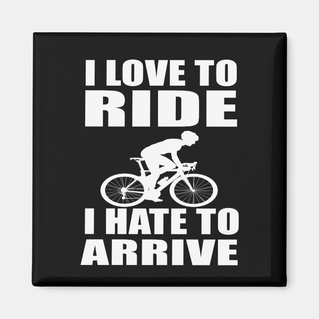 Mountain Bike Humor - Biking Quote - Funny Cycling Magnet (Front)
