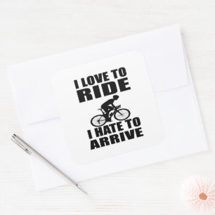 Mountain Bike Humour - Biking Quote - Funny Cyclin Square Sticker