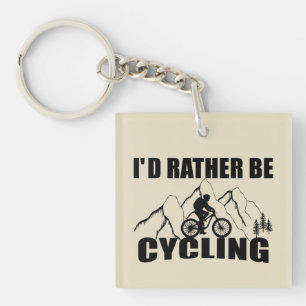 Mountain Bike Humour - Funny Cycling Key Ring