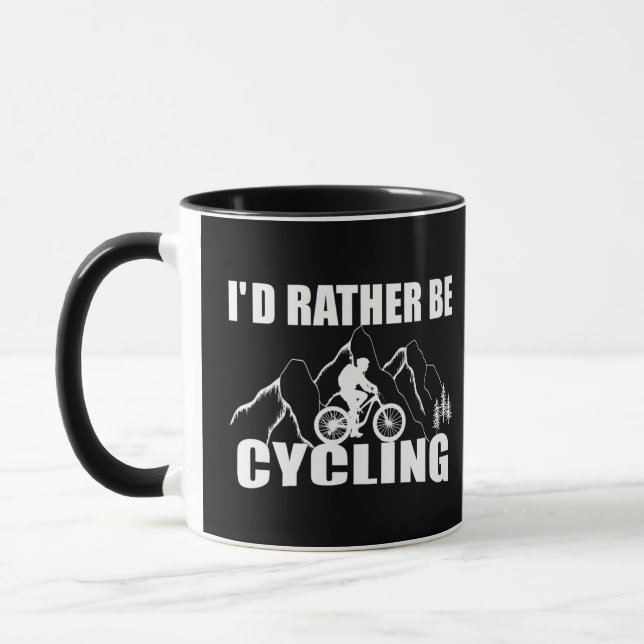 Mountain Bike Humour - Funny Cycling Mug (Left)