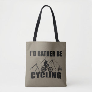 Mountain Bike Humour - Funny Cycling Tote Bag